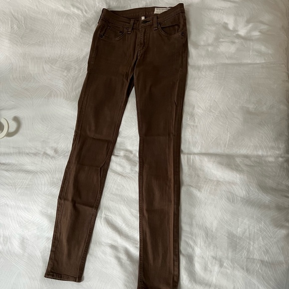 Rag & Bone Brown Skinny Jeans - Picture 2 of 6